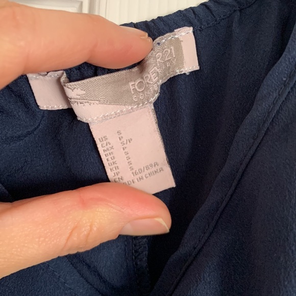 Forever 21 Indigo Long Dress Sleeveless Maxi + matching slip potential 2 looks! - Picture 14 of 16